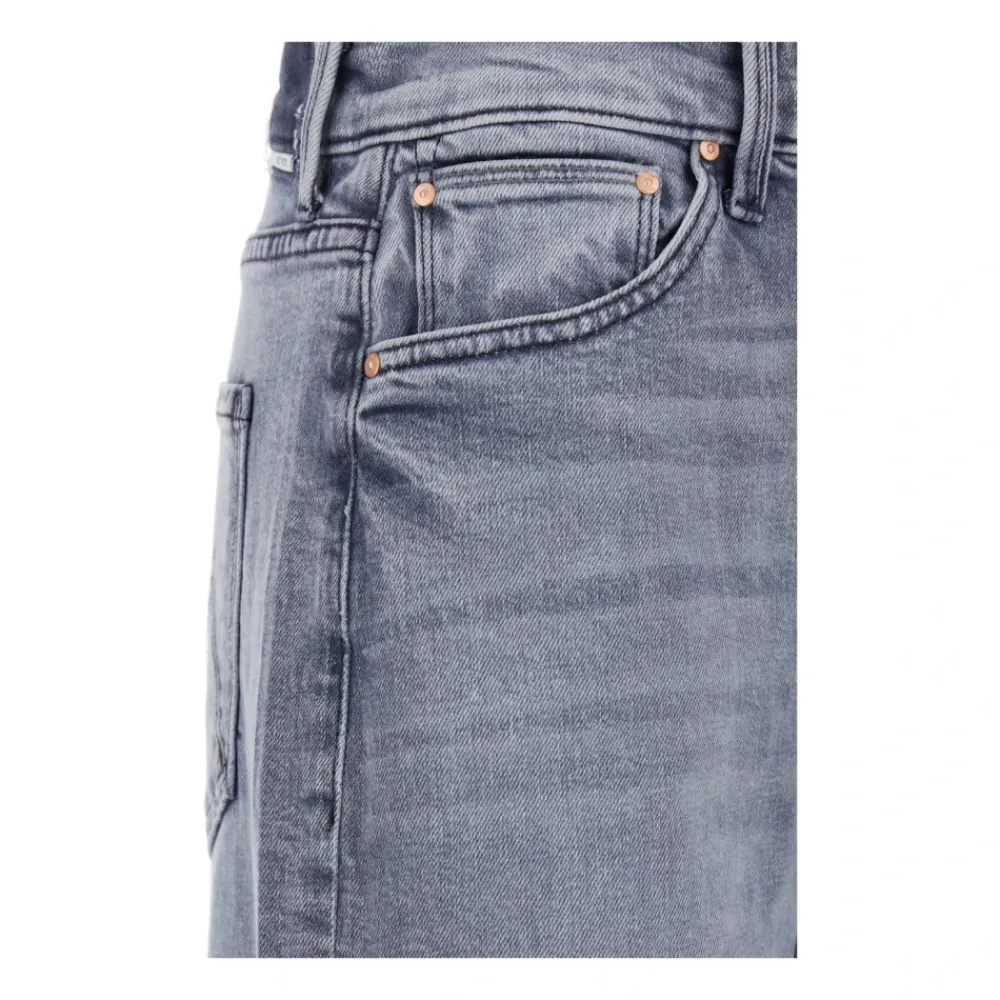 DAMES Mother Grijze Roller Sneak Jeans