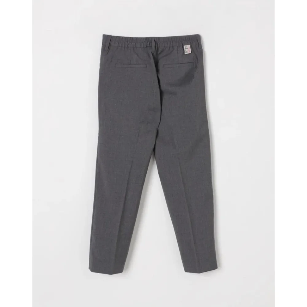 N21 Grijze Straight Leg Kinderbroek