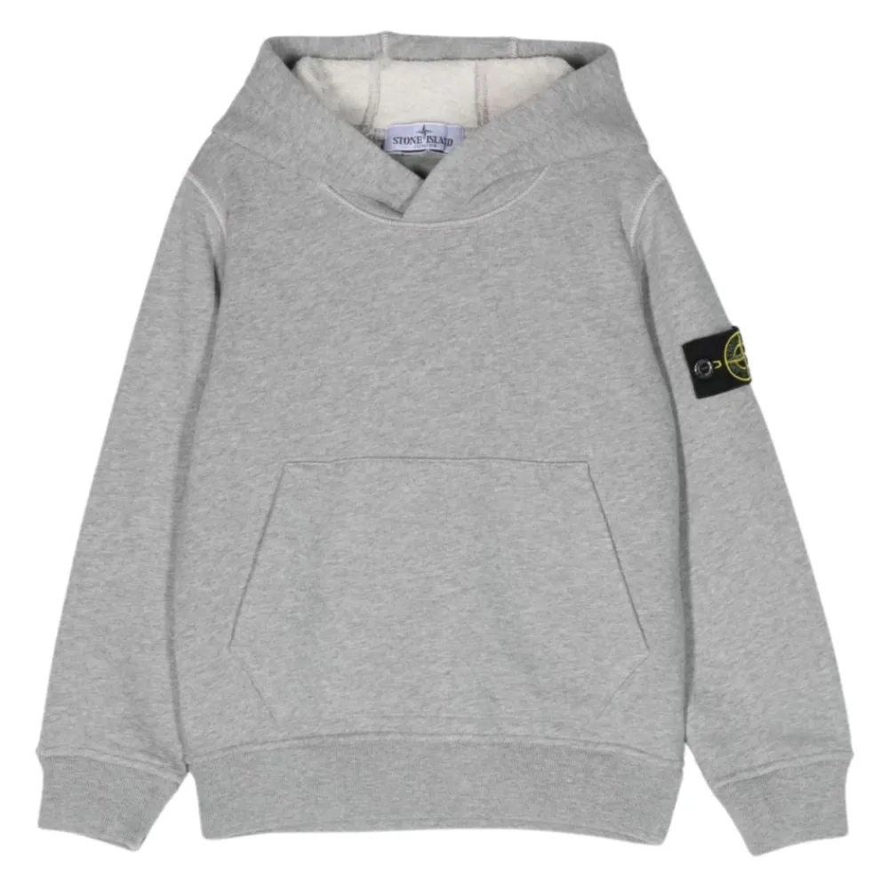 Stone Island Bovenkleding^Grijze Sweater met Capuchon