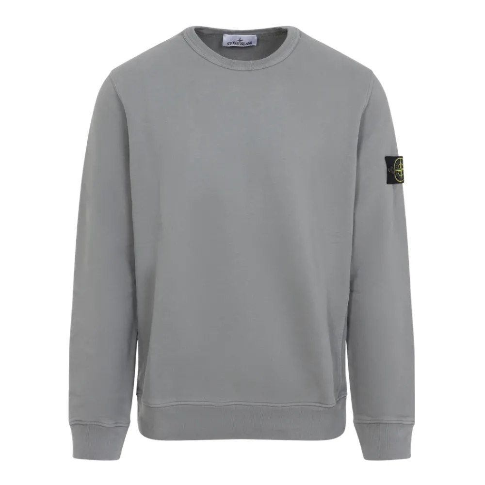 Heren Stone Island Grijze Sweatshirt AW25 Comfort Stijl