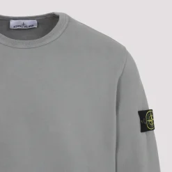 Heren Stone Island Grijze Sweatshirt AW25 Comfort Stijl