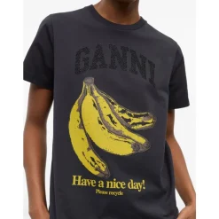 DAMES Ganni Grijze T-shirts en Polo's