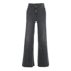 DAMES Mother Jeans^Grijze Wide Leg Jeans voor Vrouwen