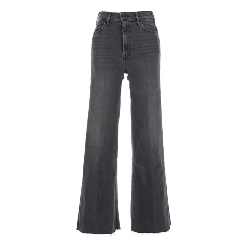DAMES Mother Jeans^Grijze Wide Leg Jeans voor Vrouwen