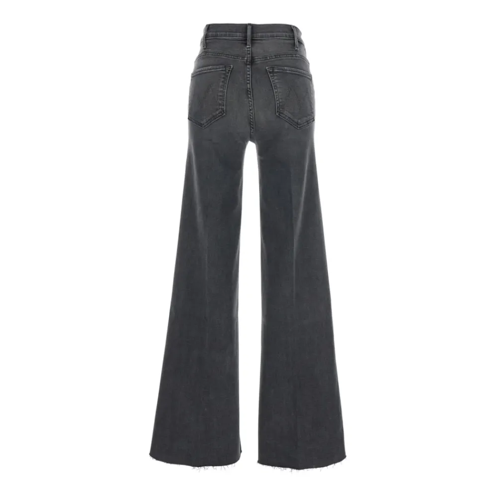 DAMES Mother Jeans^Grijze Wide Leg Jeans voor Vrouwen