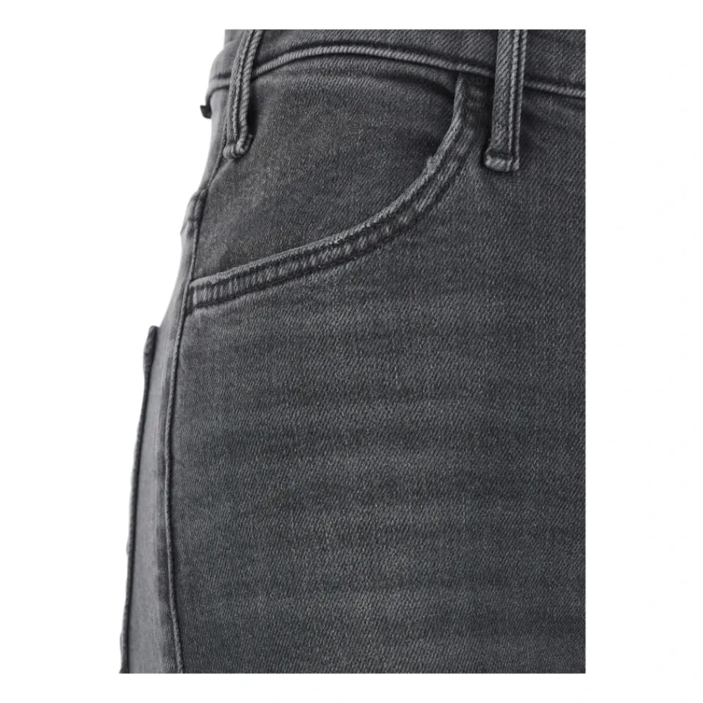 DAMES Mother Jeans^Grijze Wide Leg Jeans voor Vrouwen