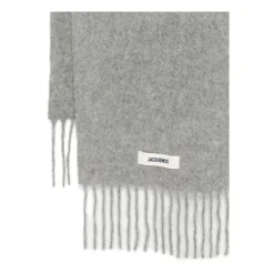 DAMES Jacquemus Grijze Wollen Sjaal AW25
