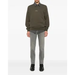 Heren Jacob Cohën Jeans^Grijze Zijde & Nylon Jeans