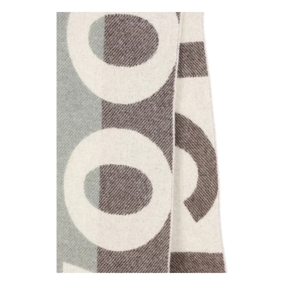 DAMES Woolrich e Geribbeld Wol Sjaal Gemaakt in Italië