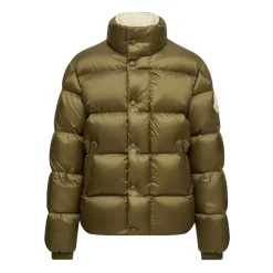 Heren Moncler Jassen^e Gewatteerde Jas met Drukknop
