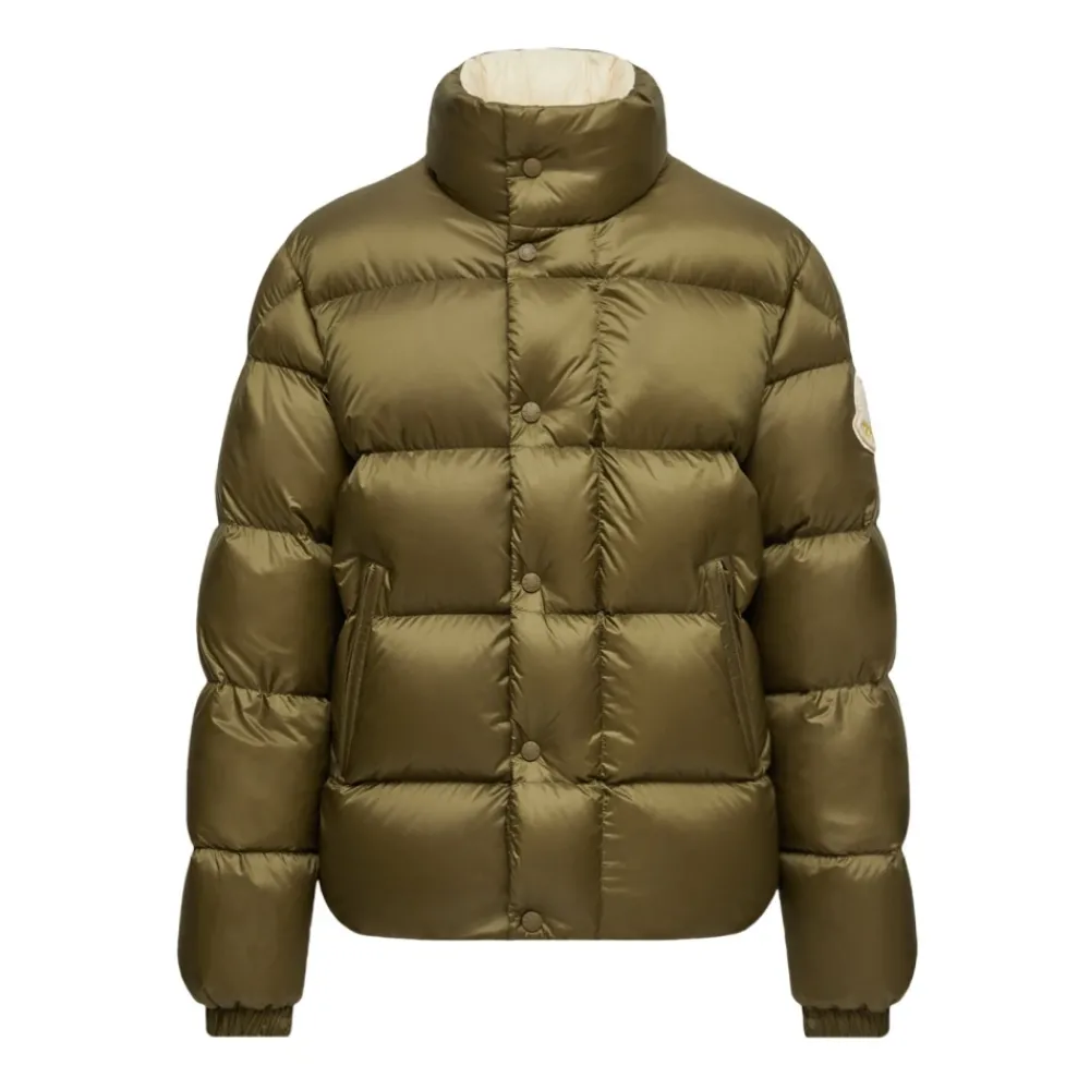 Heren Moncler Jassen^e Gewatteerde Jas met Drukknop