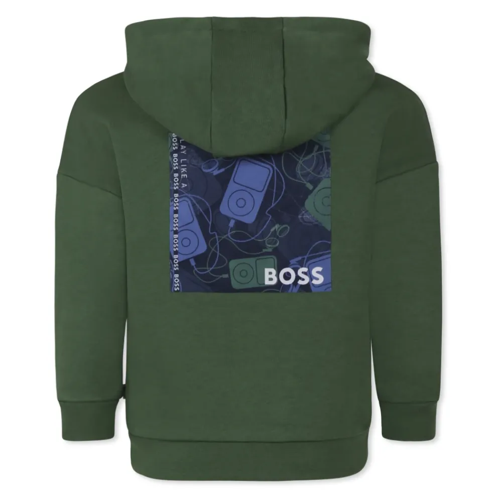 Hugo Bovenkleding^e hoodie met logoprint