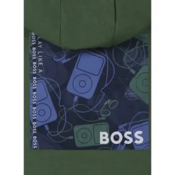 Hugo Bovenkleding^e hoodie met logoprint