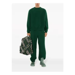 Heren Burberry Rugzakken^Groene Ivy Geruite Rugzak