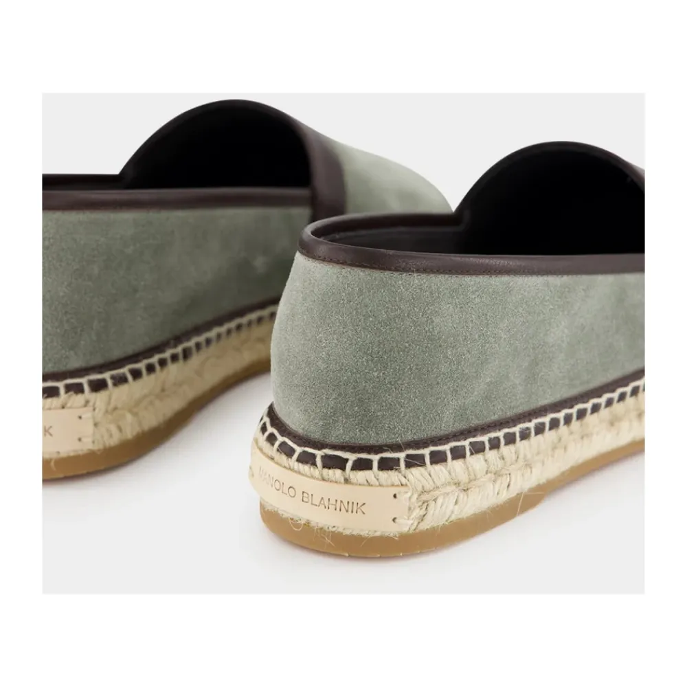 Heren Manolo Blahnik Espadrilles^e Kalver Suede Espadrilles