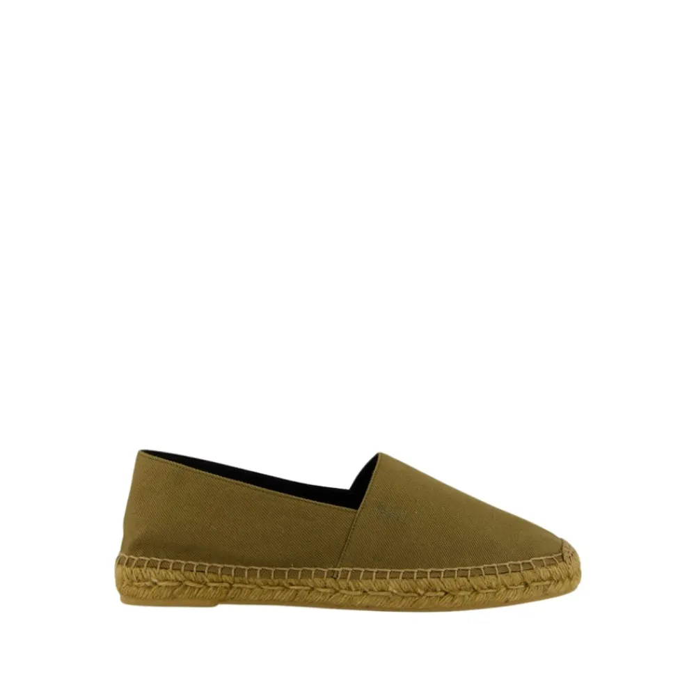 Heren Saint Laurent Espadrilles^e katoenen espadrilles met Cassandre borduurwerk