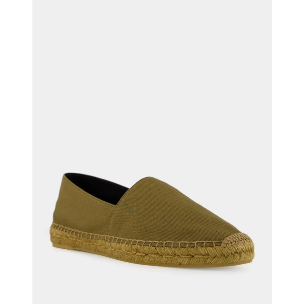 Heren Saint Laurent Espadrilles^e katoenen espadrilles met Cassandre borduurwerk