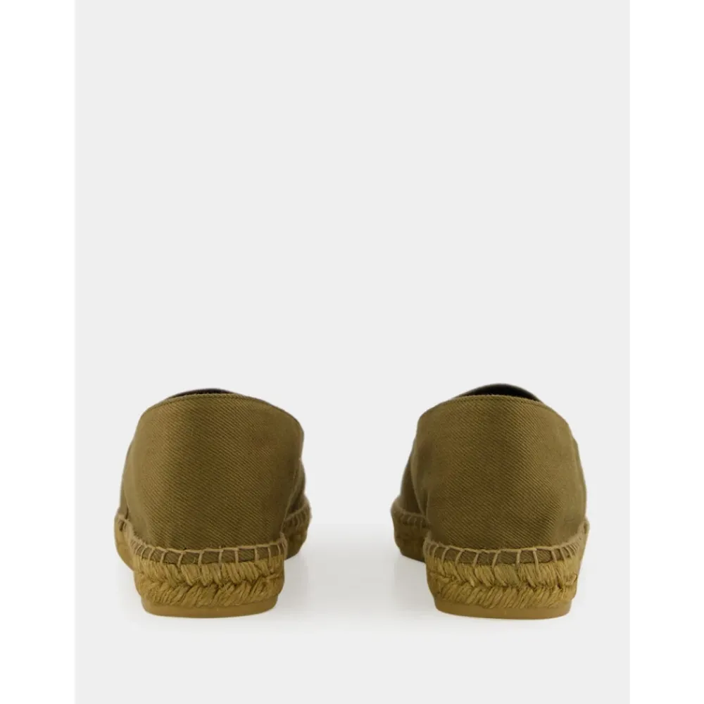 Heren Saint Laurent Espadrilles^e katoenen espadrilles met Cassandre borduurwerk