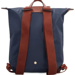 DAMES Longchamp Rugzakken^Groene Nylon Rugzak met Leren Details