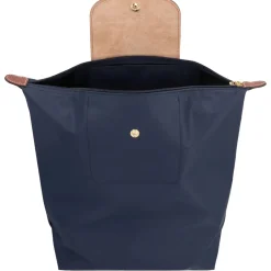 DAMES Longchamp Rugzakken^Groene Nylon Rugzak met Leren Details