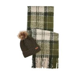 Barbour Bodysuits & Sets^e Stoffen Sjaal en Muts Set
