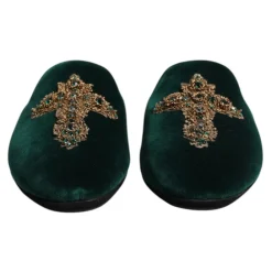 Heren Dolce & Gabbana e Velvet Cross Embellished Slippers