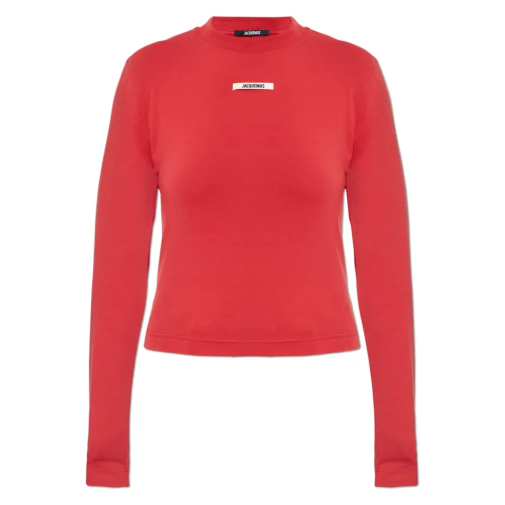 DAMES Jacquemus Shirts^Grosgrain T-shirt met lange mouwen