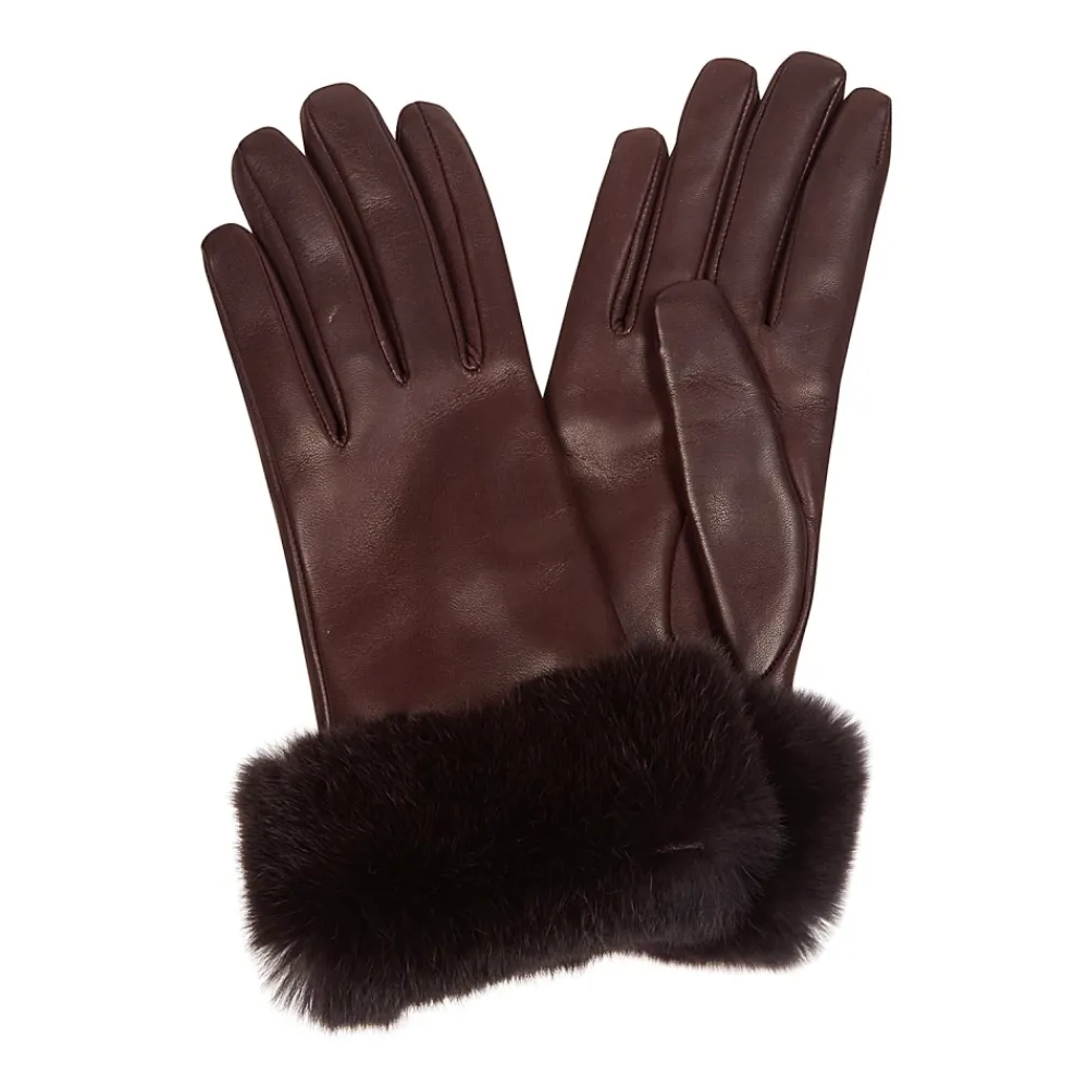 DAMES Eleventy Handschoenen^Guanto Nappa e Lapin