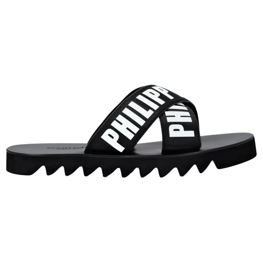 Heren Philipp Plein Gummy Sandalen
