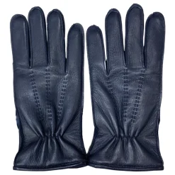 Heren Restelli Guanti Handschoenen^Handgemaakte Heren Leren Handschoenen Blauw