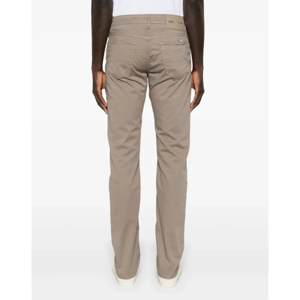 Heren Jacob Cohën Broeken^Handgemaakte katoen/lyocell broek