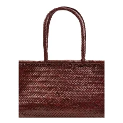 DAMES Dragon Diffusion Shoppers^Handgeweven Bamboe Triple Jump Big Tas