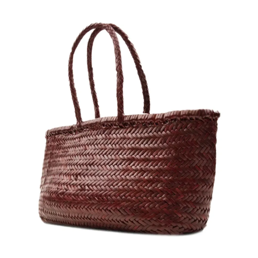 DAMES Dragon Diffusion Shoppers^Handgeweven Bamboe Triple Jump Big Tas