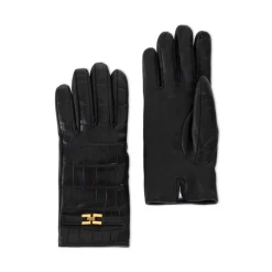 DAMES Elisabetta Franchi Handschoenen^Handschoenen van nappaleer met logo detail