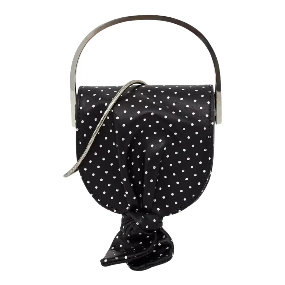 DAMES Aquazzura Handtas met Kristallen Strik Micro