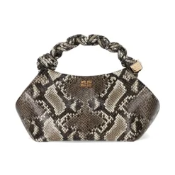 DAMES Ganni Handtas met Python Print