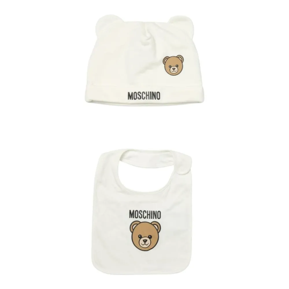 Moschino Bodysuits & Sets^Hat & Bib Set