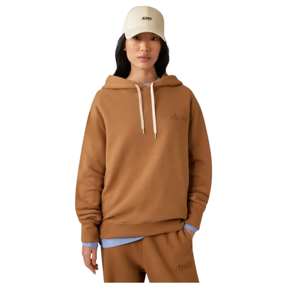 DAMES Autry Hazelnoot Fleece Katoenen Hoodie