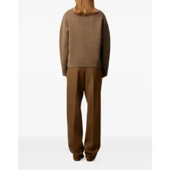 Heren Ami Paris Hazelnoote Crew Neck Sweater