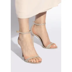 DAMES Stuart Weitzman Heeled Sandals Nudist II
