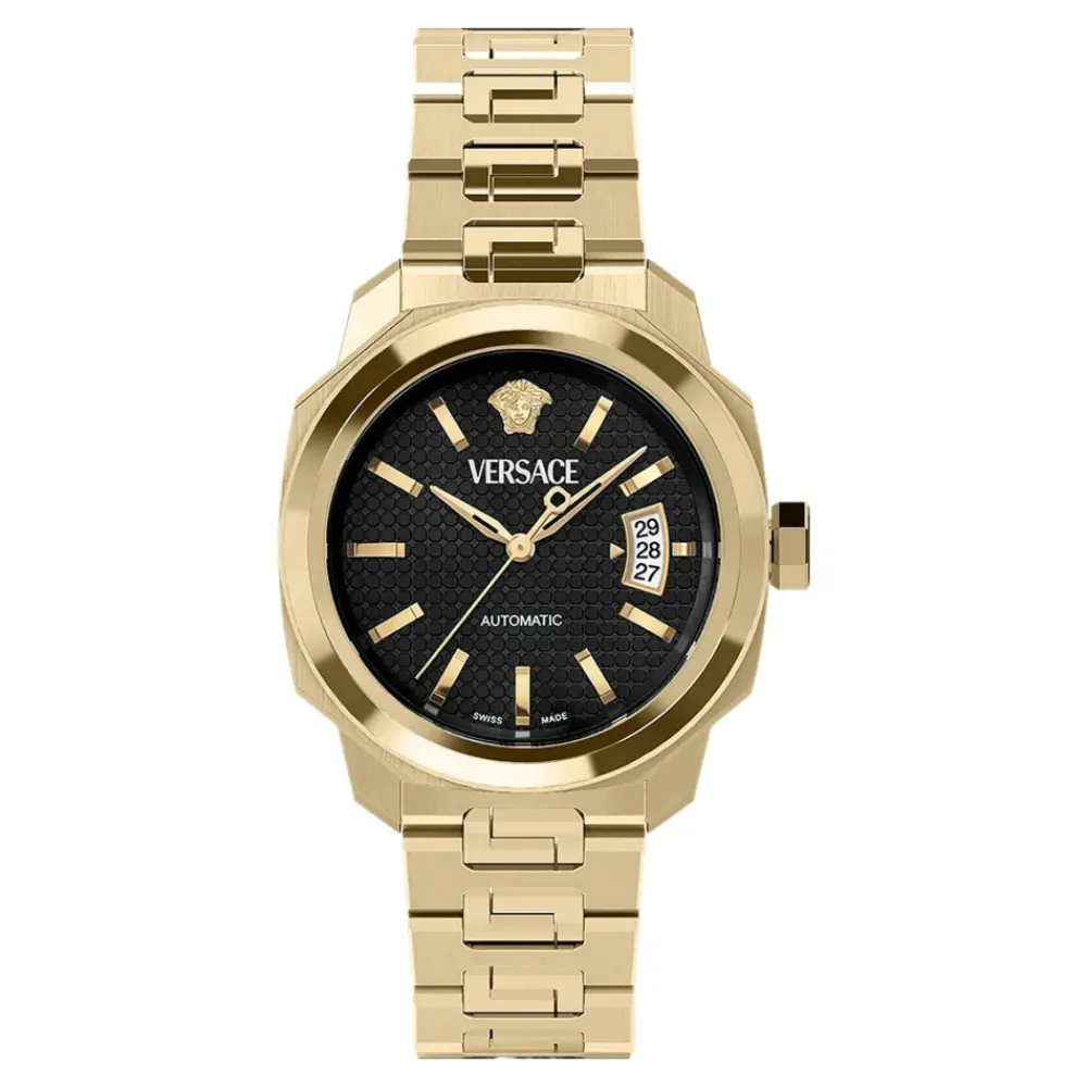 Heren Versace Horloges^Heren armbandhorloge Dylos goud