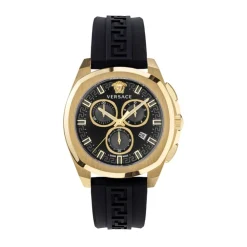 Heren Versace Horloges^Heren chronograaf CHRONO GEO zwart, goud 43 mm VE7CA0423