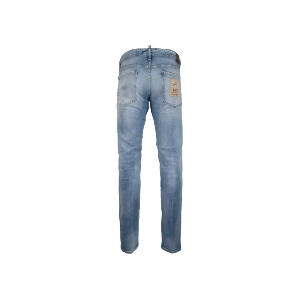 Heren Dsquared2 Heren Knoop Jeans met Distressed Details