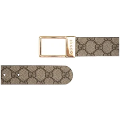 DAMES Gucci Heren leren riem met logo gesp