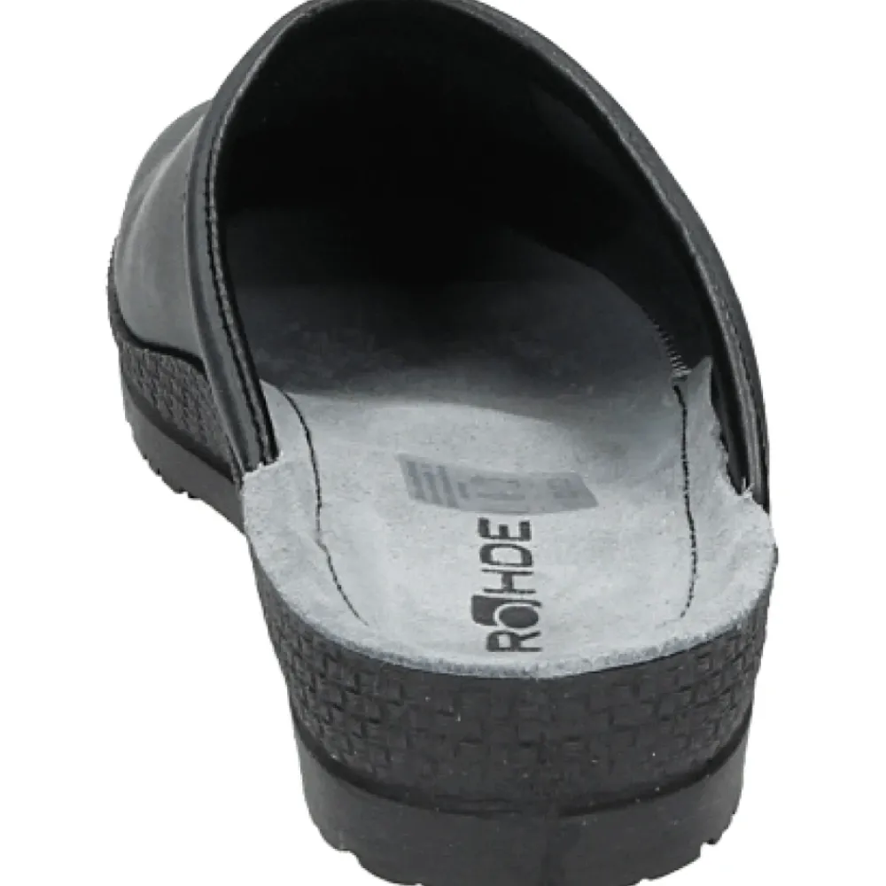 Heren Rohde Pantoffels^Heren Pantoffels Leren Rubberen Zool