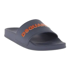 Heren Dsquared2 Slippers^Heren Print Slippers Lente/Zomer