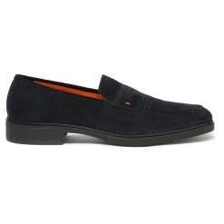 Heren Santoni Instappers & Slip Ons^Heren suède Easy loafer