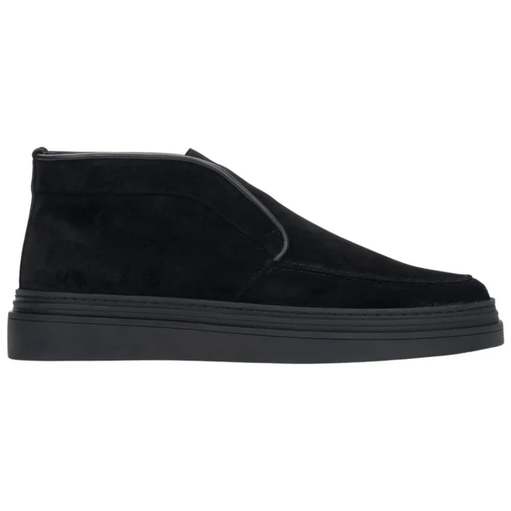 Heren Estro Laarzen^Heren e Warme Verhoogde Loafers gemaakt van Echt Italiaans Premium Velours