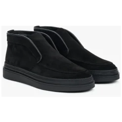 Heren Estro Laarzen^Heren e Warme Verhoogde Loafers gemaakt van Echt Italiaans Premium Velours