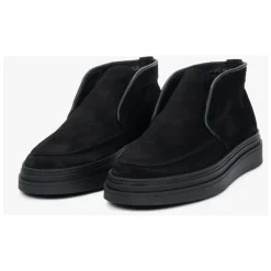 Heren Estro Laarzen^Heren e Warme Verhoogde Loafers gemaakt van Echt Italiaans Premium Velours